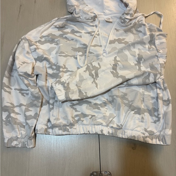 Avia Tops - Avia Gray and White Camouflage Hoodie